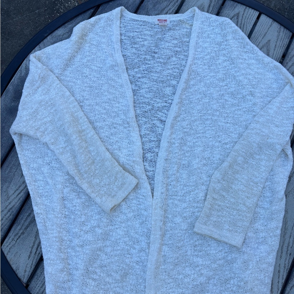 Mossimo Cream Cardigan Sweater Medium